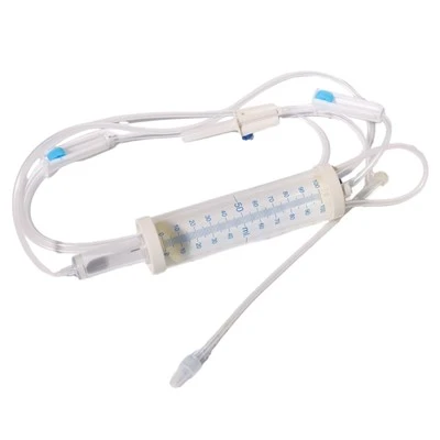 Medicinsk engangsinfusionssæt med burette